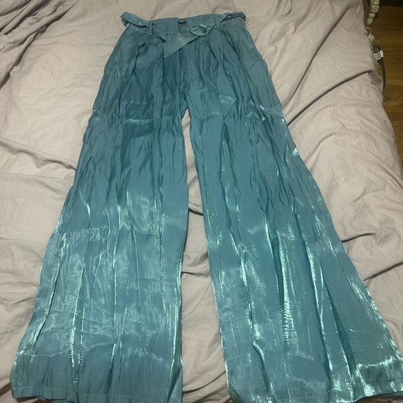 NASTY GAL blue wide leg suit - Picture 5 of 6